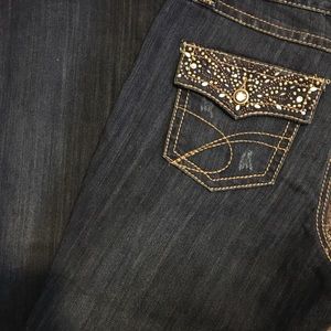 INC Embellished Rhinestone Jeans